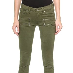 PAIGE Olive Denim Edgemont Ultra Skinny Jeans